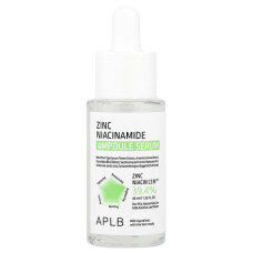 Сироватка ампульна для обличчя, APLB Zinc Niacinamide Ampoule Serum, з цинком та ніацинамідом, 40 мл