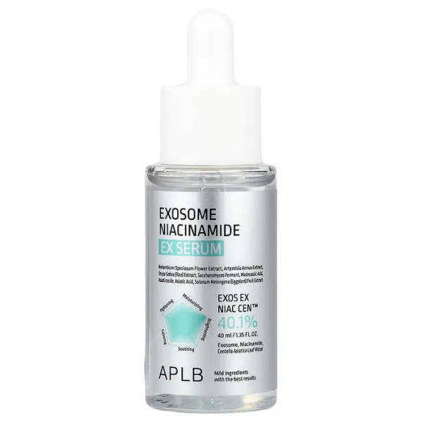 Сироватка для обличчя, Exosome Niacinamide EX Serum, APLB, з екзосомою та ніацинамідом, 40 мл
