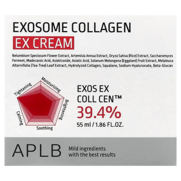 Крем для обличчя, Exosome Collagen EX Cream, APLB, з колагеном, 55 мл