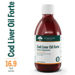 Олія печінки тріски, смак лимон, Cod Liver Oil Forte Genestra Brands, 500 мл