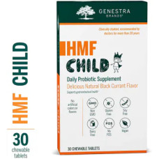 Пробіотик для дітей, смак чорної смородини, Genestra Brands HMF Child, 30 жувальних таблеток