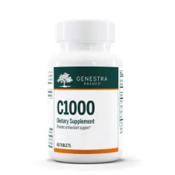 Аскорбінова кислота 1000 мг, Genestra Brands Ascorbic Acid C1000, 60 таблеток