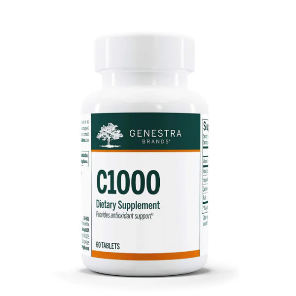 Аскорбіновоя кислота, Ascorbic Acid C1000, Genestra Brands, 1000 мг, 60 таблеток