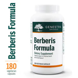 Барбарис гідрастис та орегано, Genestra Brands Berberis Formula, 180 вегетаріанських капсул