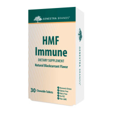 Пробіотик для імунітету, Genestra Brands HMF Immune, смак чорної смородини, 30 жувальних таблеток