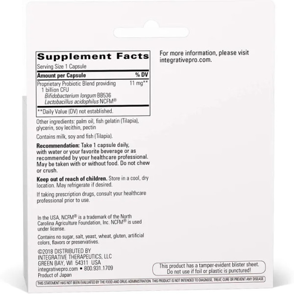 Пробіотик, Probiotic Pearls, Integrative Therapeutics, 1 млрд. КУО, 90 капсул