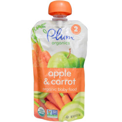 Дитяче пюре яблуко та морква, Apple Carrot Plum Organics, 113 г