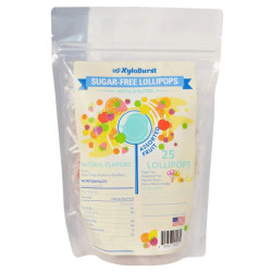 Леденцы на палочке с ксилитом ассорти, Lollipops Xyloburst, 25 шт