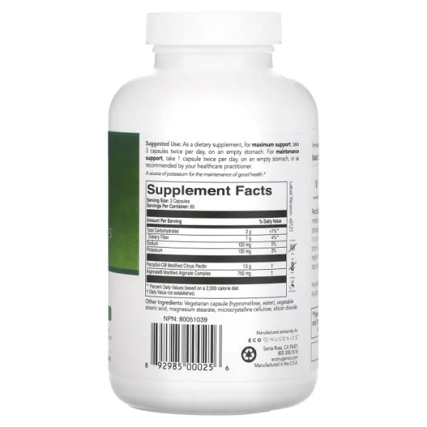 Очищення від токсинів, Toxin Cleanse, Econugenics, екологічна, 180 кап.