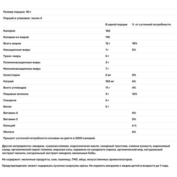 Мигдальне мікс з медом, Honey Almonds, Sahale Snacks, 113 г