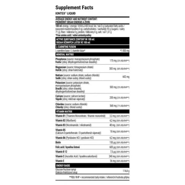 Мультивітаміни та мультимінерали, Iontex, Extrifit, смак ананаса, 1000 мл