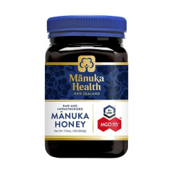 Мед манука, сирий, Manuka Health Manuka Honey, UMF 6+, MGO 115+, 500 г