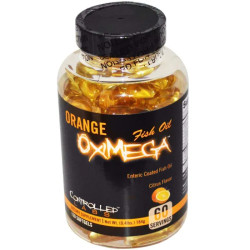Рыбий жир, OxiMega Fish Oil, аромат цитрусовых, 120 капсул