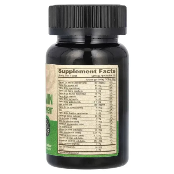 Мультивітаміни та мінерали для веганів, Multivitamin & Mineral, Deva, Vegan, 90 маленьких таблеток