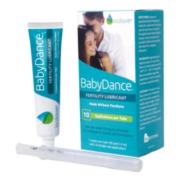 Змазка (лубрикант) для підвищення фертильності, BabyDance Fertility Lubricant, Fairhaven Health, 1 багаторазовий тюбик (40 г) з 10 одноразовими аплікаторами