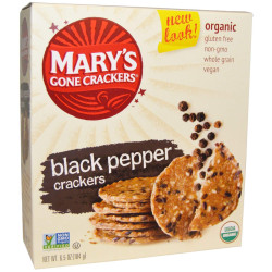 Органічні крекери з чорним перцем, Mary's Gone Crackers, 184 г