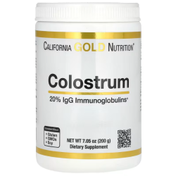 Молозиво 200 г, California Gold Nutrition Colostrum, концентрированный порошок