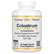 Молозиво концентрированное, California Gold Nutrition Colostrum, 240 капсул