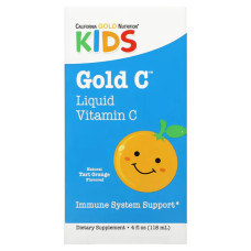 Витамин C для детей, жидкий, вкус апельсин, Children's Vitamin C California Gold Nutrition, 118 мл