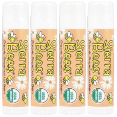 Бальзам для губ органічний Sierra Bees Organic Lip Balms, грейпфрут 4 шт по 4,25 г