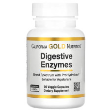 Пищеварительные ферменты широкий спектр, California Gold Nutrition Digestive Enzymes, 90 капсул