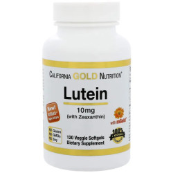 Лютеин и зеаксантин 10 мг, California Gold Nutrition Lutein with Zeaxanthin, 120 капсул