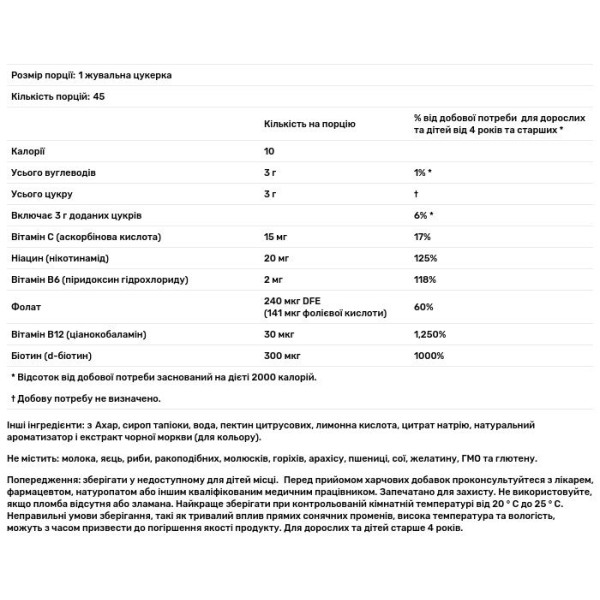 B-комплекс, B Complex Gummies, California Gold Nutrition, з полуничним смаком, 45 жувальних цукерок