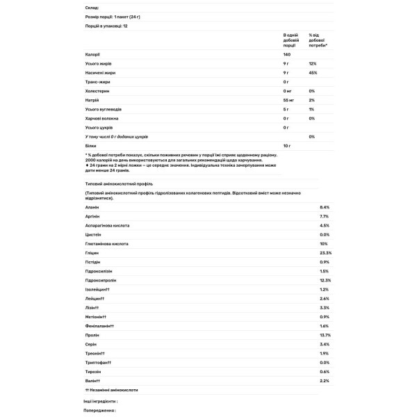 Кокосові вершки з колагеном, Collagen Coconut Creamer, California Gold Nutrition, SUPERFOODS, непідсолоджені, 12 пакетиків по 24 г