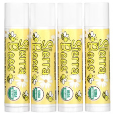 Бальзам для губ органічний Sierra Bees Organic Lip Balms, крем-брюле ваніль 4 шт по 4,25 г