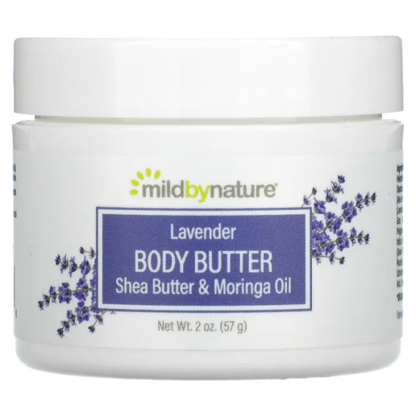 Олія для тіла, Lavender Body Butter, Mild By Nature, лавандова, 57 г