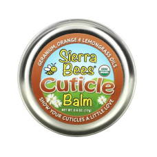 Бальзам для кутикули, Cuticle Care Balm Sierra Bees, герань, апельсин та лемонграс, 17 г