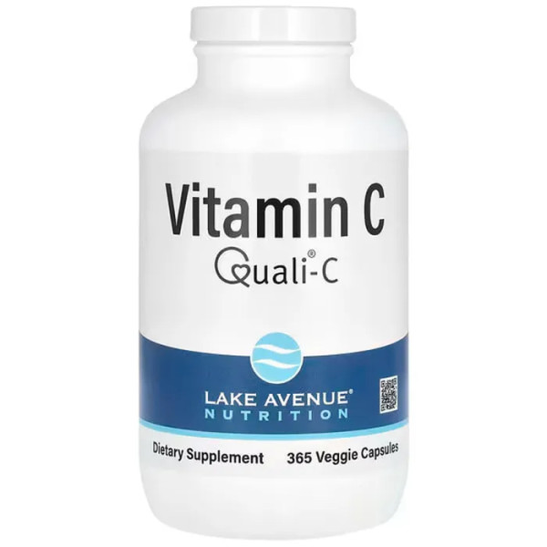 Вітамін C, Quali®-C, Vitamin C, Lake Avenue Nutrition, 1000 мг, 365 вегетаріанських капсул