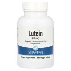 Лютеїн 20 мг, Lutein Lake Avenue Nutrition, 120 рослинних гелевих капсул