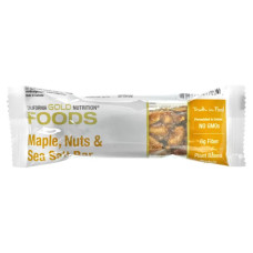 Закусочні батончики, California Gold Nutrition FOODS Bars, клен, горіхи та морська сіль, 12 шт по 40 г