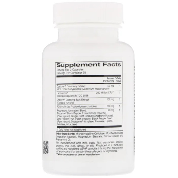 Пробіотик для зміцнення здоров'я, Probiotic UTI Support, ZOI Research, 60 капсул