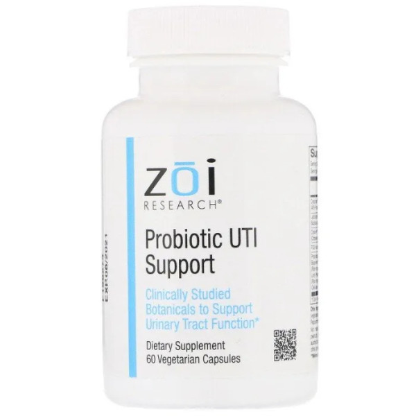 Пробіотик для зміцнення здоров'я, Probiotic UTI Support, ZOI Research, 60 капсул