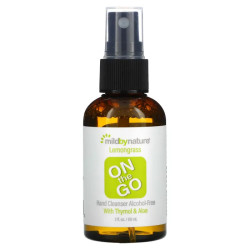 Очищаючий гель для рук без спирту, Mild By Nature Hand Cleanser, лемонграс, 60 мл