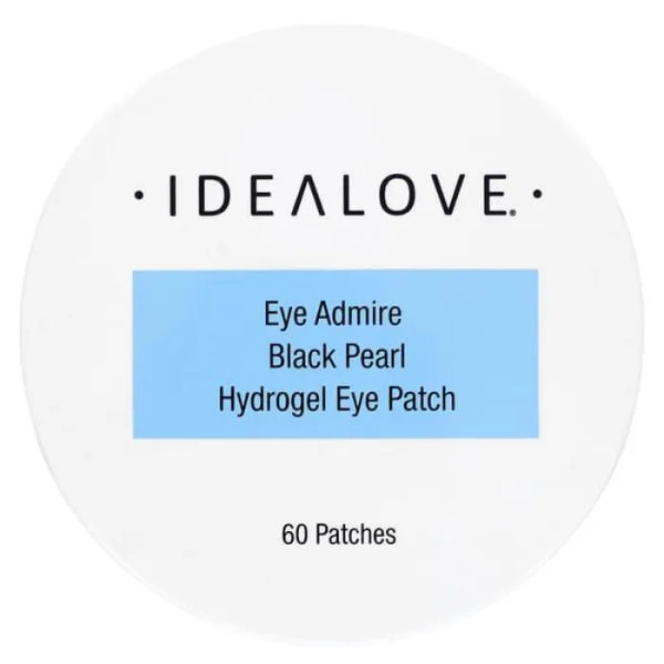 Патчі під очі, Black Pearl Hydrogel Eye Patch, Idealove, з чорними перлами, гідрогелеві, 60 шт