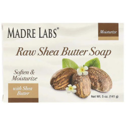 Мило з маслом ши з вітаміном E зволожуюче, розмарин, мирра та ладан, Madre Labs Shea Butter Soap, 141 г