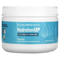 Електролітний напій, тропічний смак, California Gold Nutrition BEVERAGES HydrationUP, 227 г