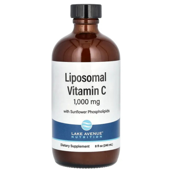 Ліпосомальний вітамін С, Liposomal Vitamin C, Lake Avenue Nutrition, без цукру, 1000 мг, 236 мл