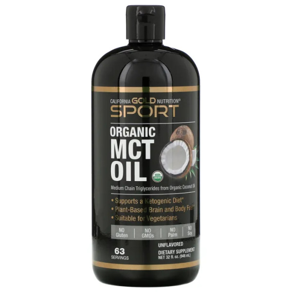 Масло МСТ, MCT Oil, California Gold Nutrition, органік, 946 мл