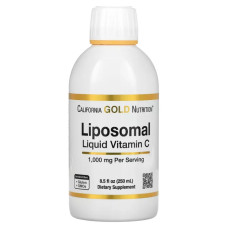 Липосомальный витамин C 1000 мг жидкий, California Gold Nutrition Liposomal Vitamin C, 250 мл