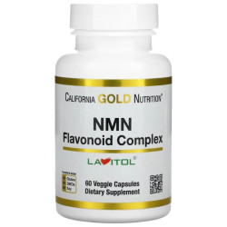NMN с флавоноидным комплексом, California Gold Nutrition NMN, 60 вегетарианских капсул