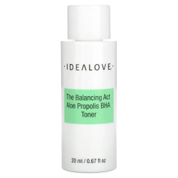 Тонер для лица, Idealove Aloe Propolis BHA Toner, с алоэ прополисом и BHA пробник 20 мл