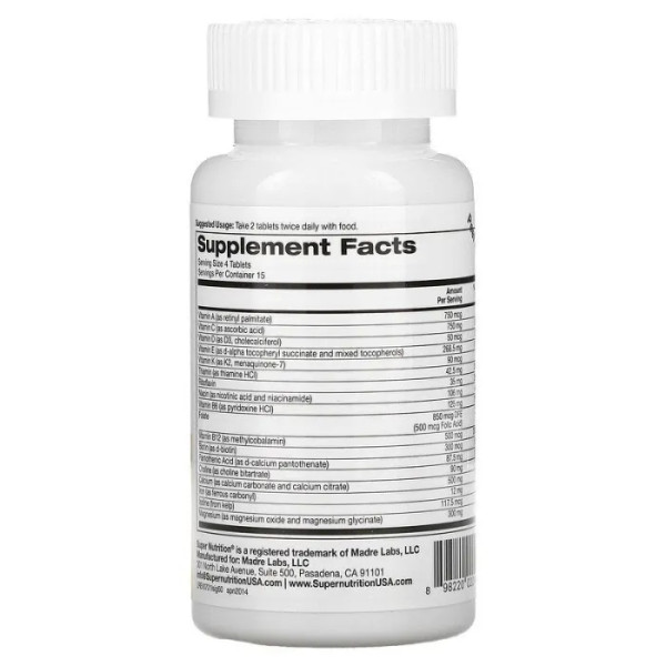 Мультивітаміни для зміцнення імунітету, Super Immune, Super Nutrition, сезонне оздоровлення, 60 таблеток