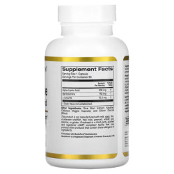Бенфотіамін з альфа-ліпоєвою кислотою, California Gold Nutrition Benfotiamine Alpha Lipoic Acid, 90 вегетаріанських капсул