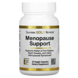 Підтримка при менопаузі, Menopause Support California Gold Nutrition, 30 вегетаріанських капсул