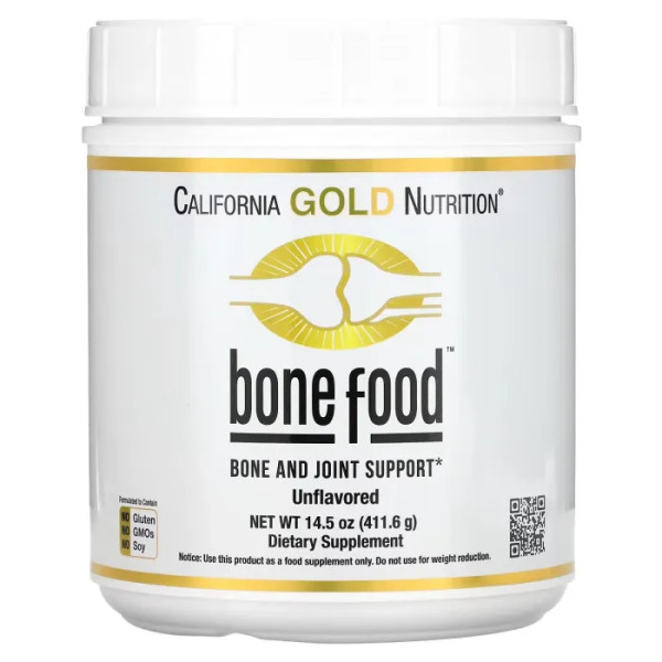 Підтримка здоров'я кісток, Bone Food, California Gold Nutrition, 411 г