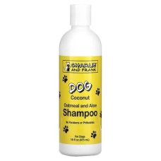 Шампунь для собак, Charlie and Frank Dog Shampoo, з вівсянкою та алое, аромат кокосу, 473 мл